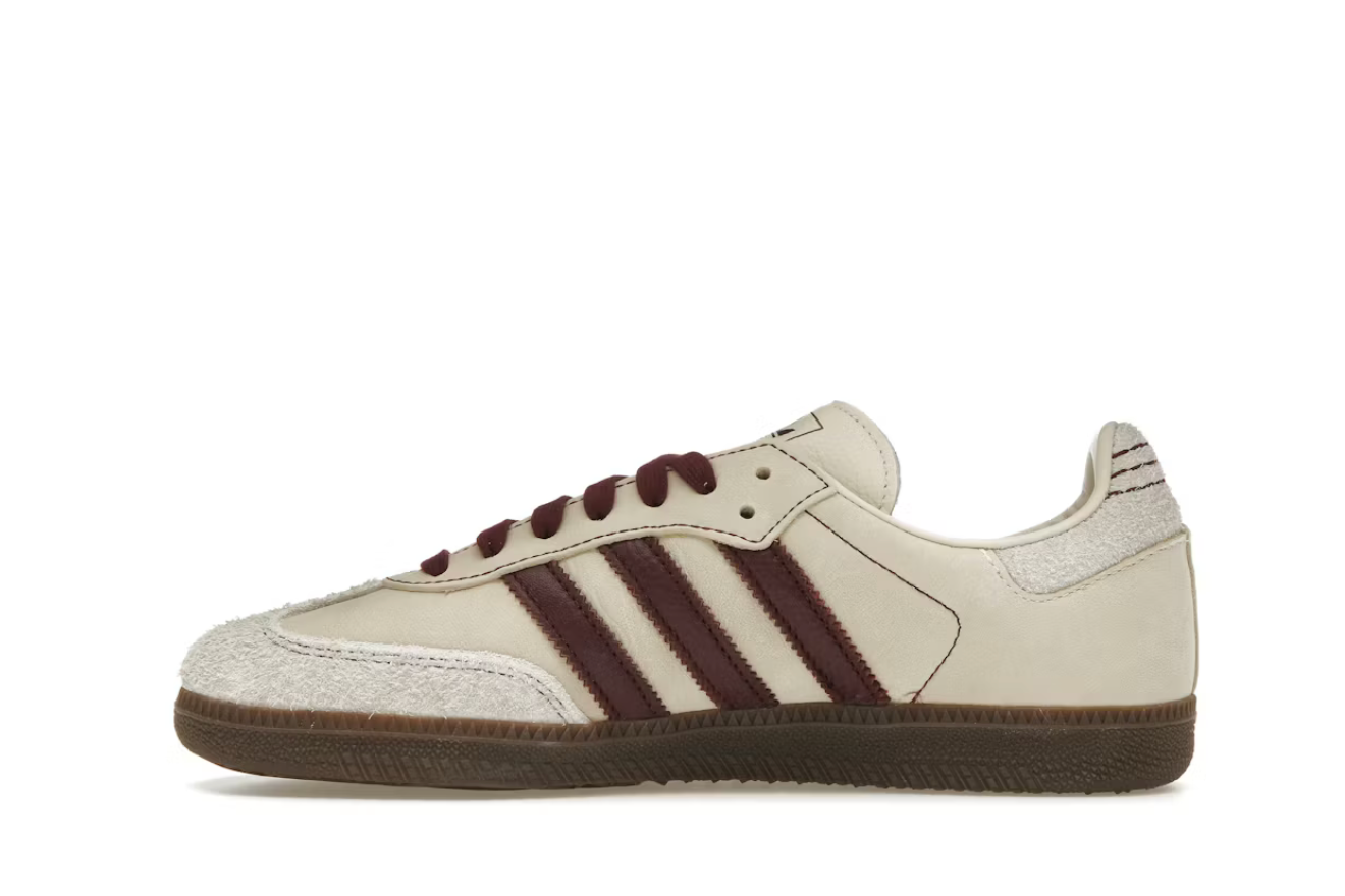 Adidas Samba OG Wonder White Maroon