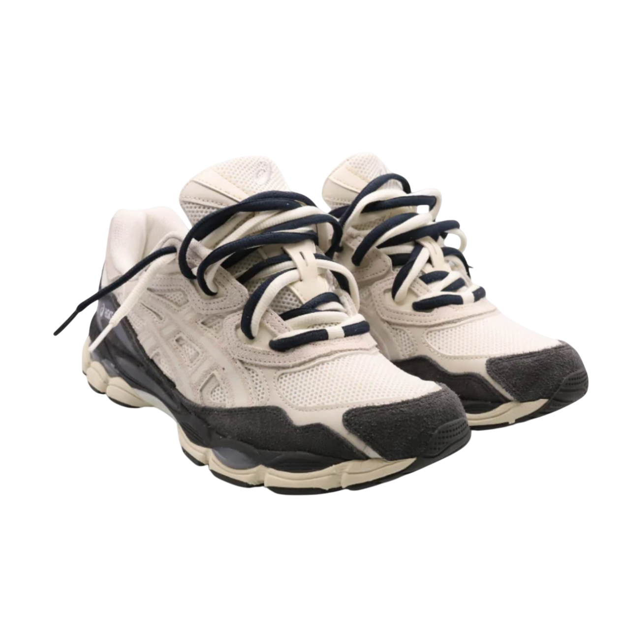 ASICS Gel-NYC-White Smoke Grey Double Laces