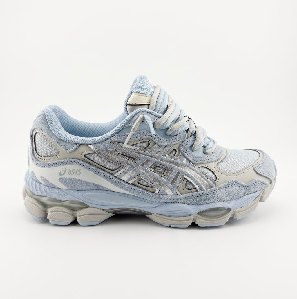 ASICS Gel-NYC-Cream Storm Cloud Blue Arctic Double Laces