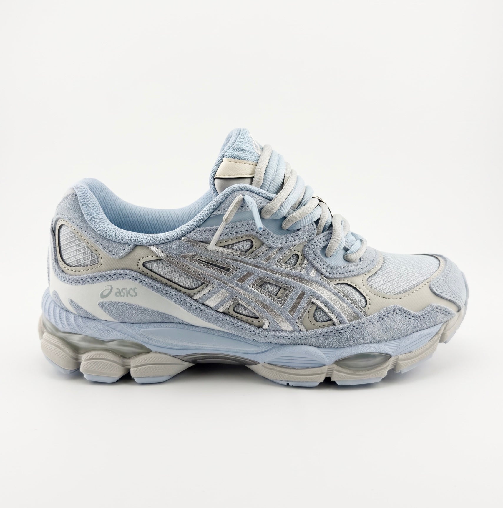 ASICS Gel-NYC-Cream Storm Cloud Blue Arctic Double Laces