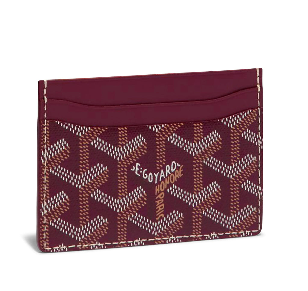 Goyard card holder Saint Sulpice Bordeaux Burgundy