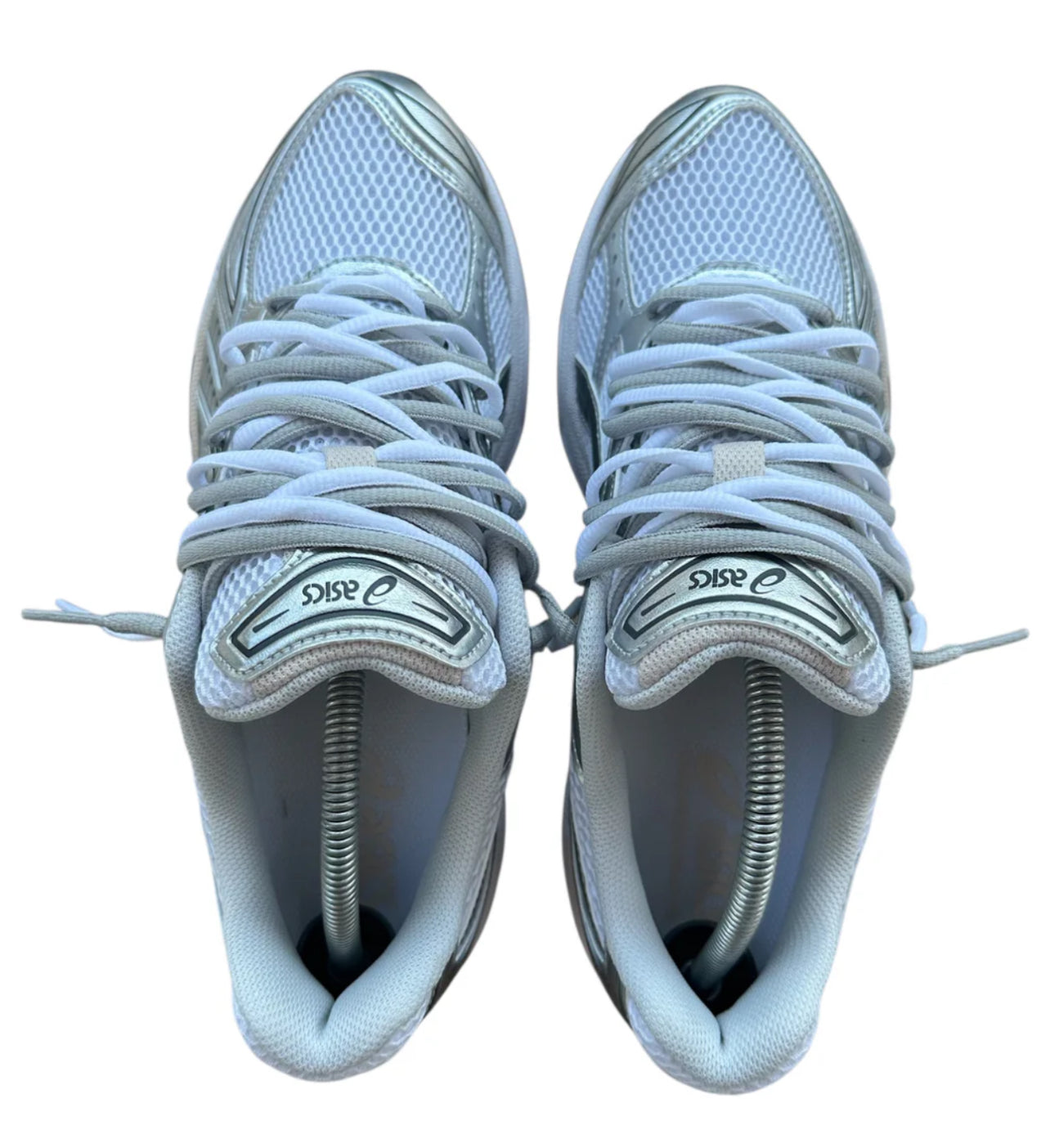 ASICS Gel-Kayano 14-White Graphite Grey Double Laces