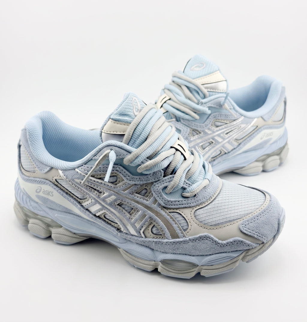 ASICS Gel-NYC-Cream Storm Cloud Blue Arctic Double Laces