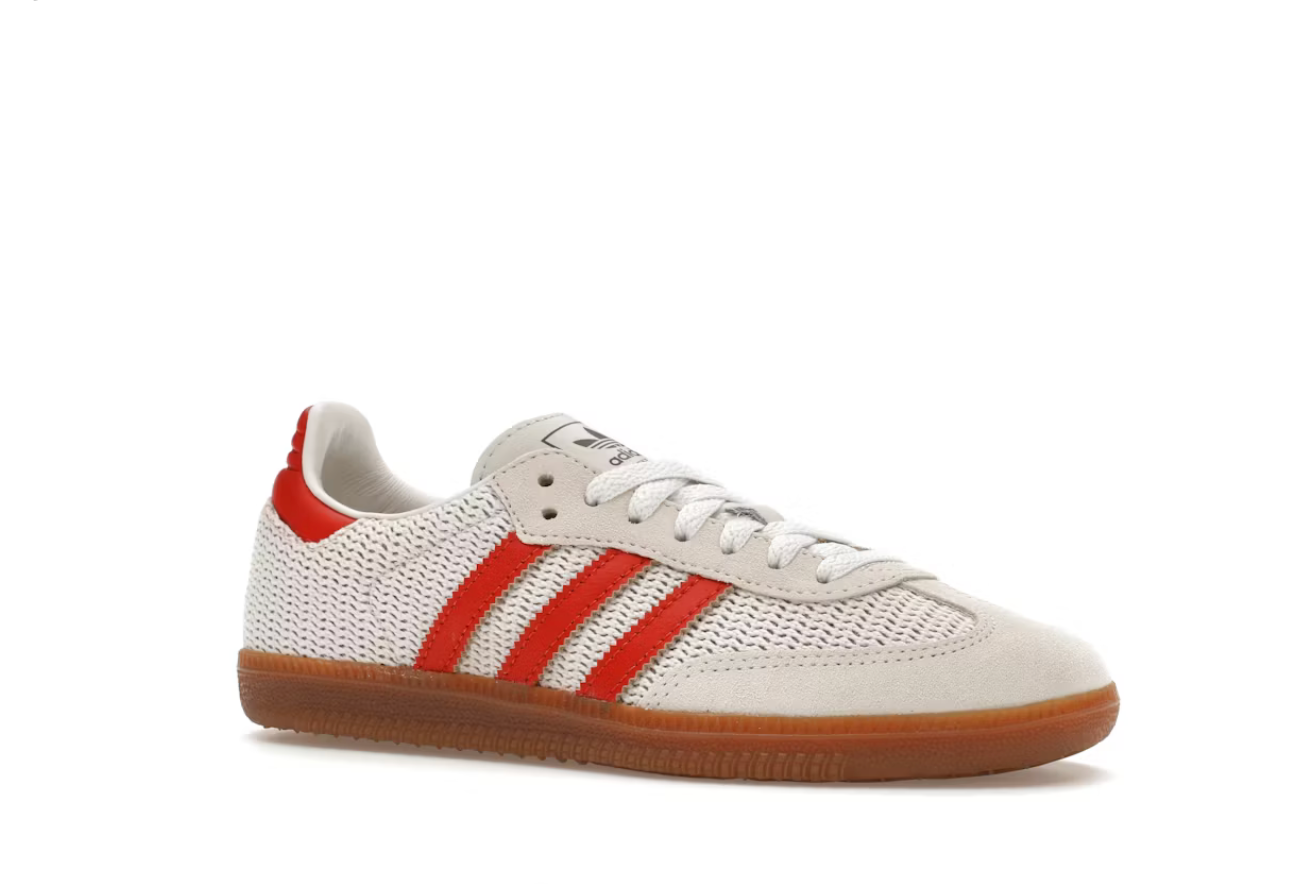 Adidas Samba OG Crystal White Preloved Red