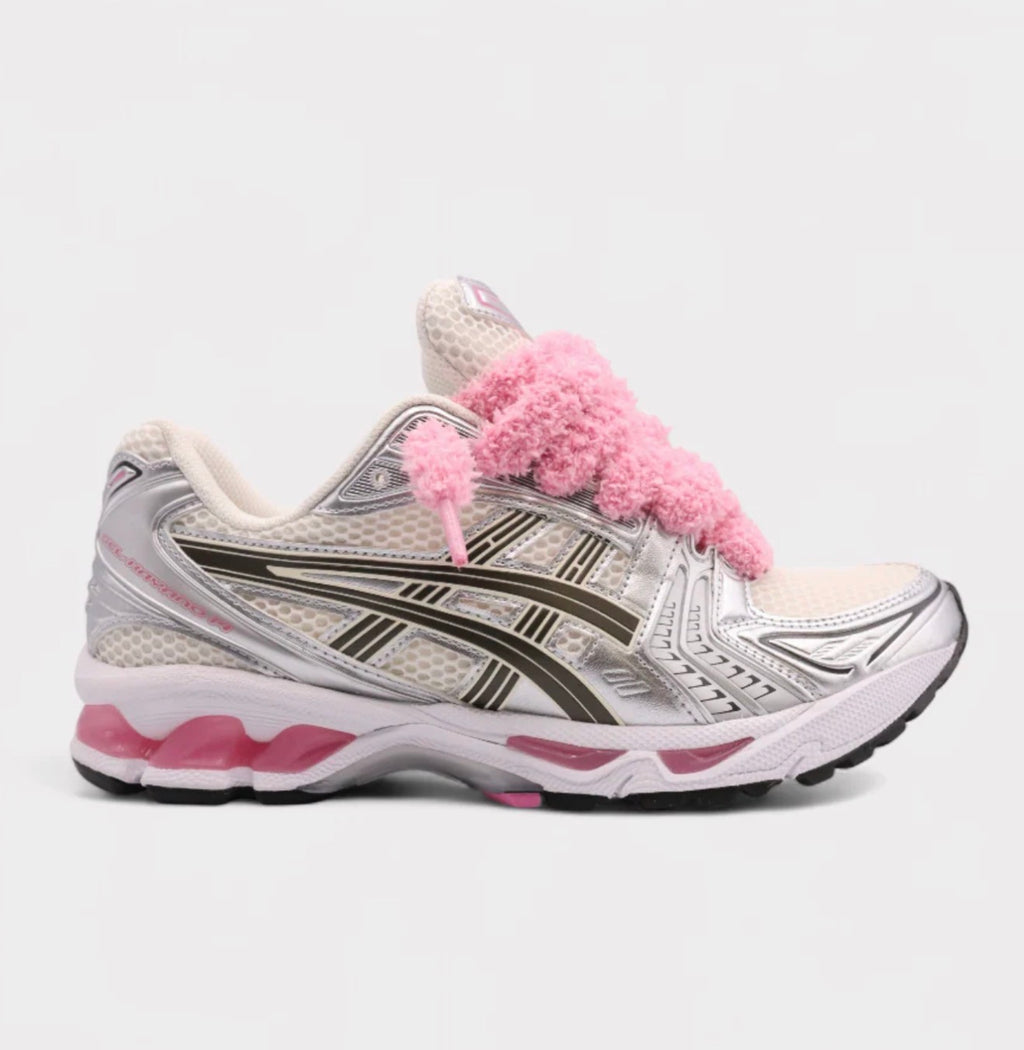 ASICS GEL-Kayano 14-Cream Sweet Pink Fluffy Laces