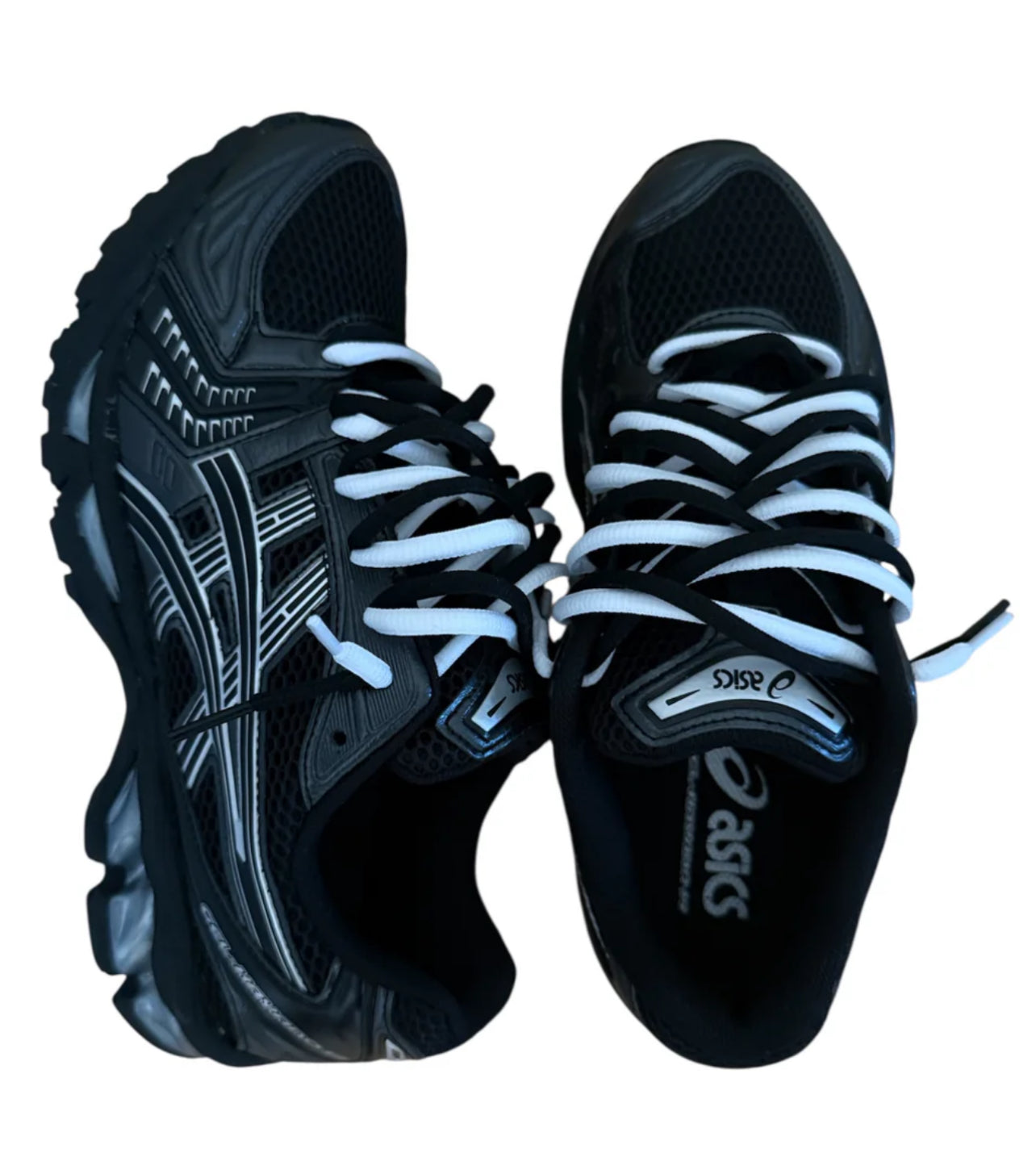 ASICS Gel-Kayano 14-Black Pure Silver Double Laces