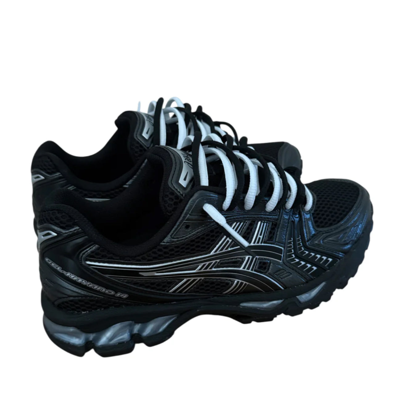 ASICS Gel-Kayano 14-Black Pure Silver Double Laces
