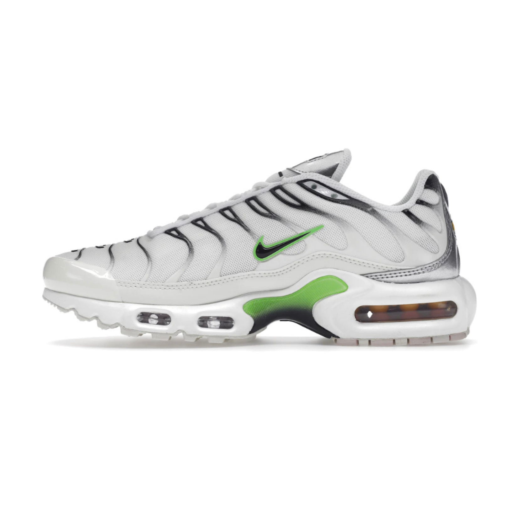 Nike Air Max Plus White Neon Metallic Silver