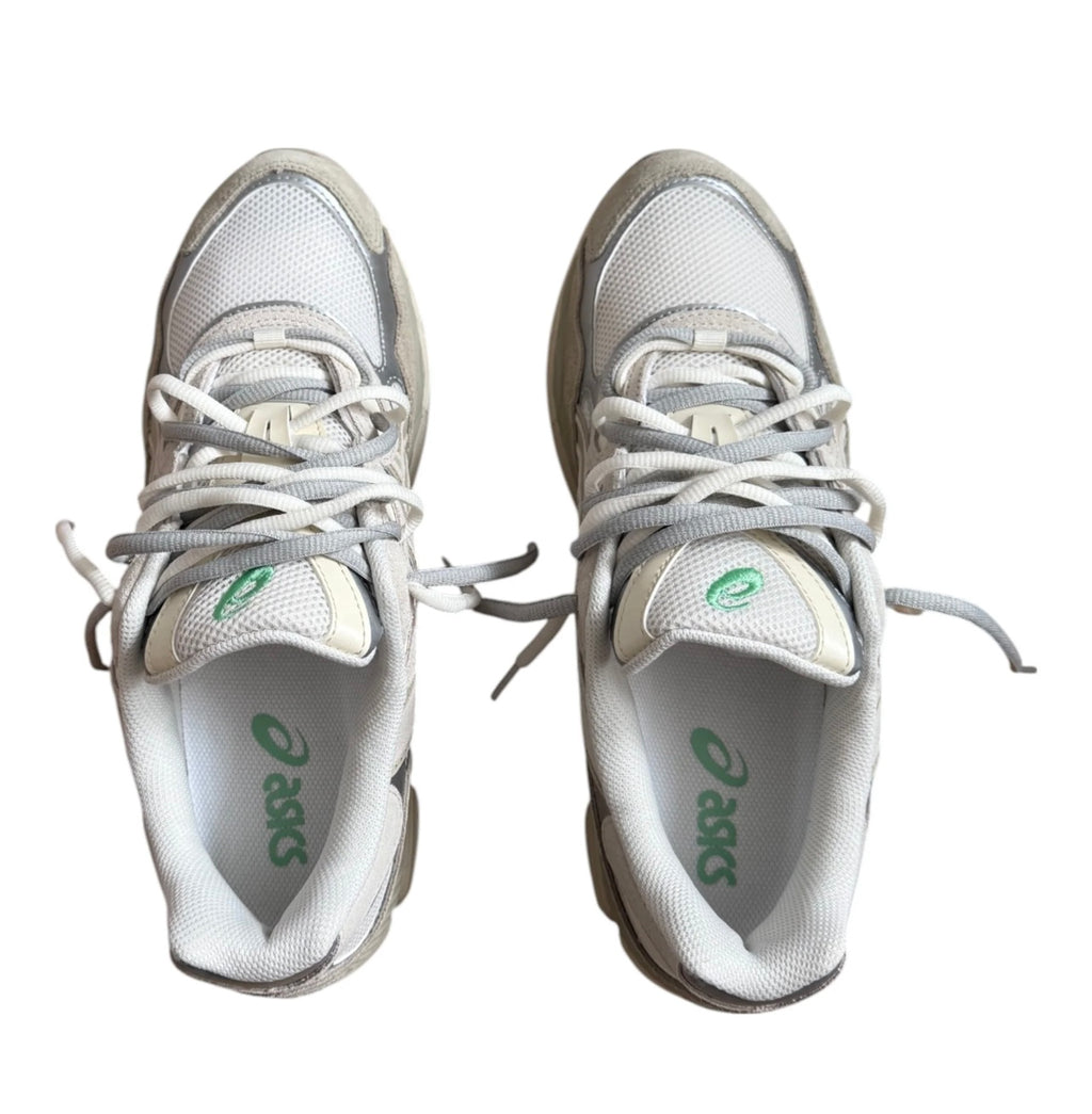ASICS Gel-NYC-Cream Silver Green Double Laces