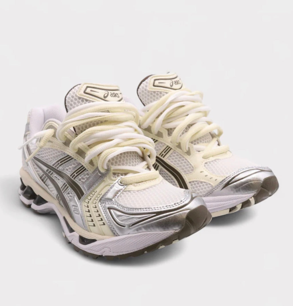 ASICS Gel-Kayano 14 White Ivory Double Laces