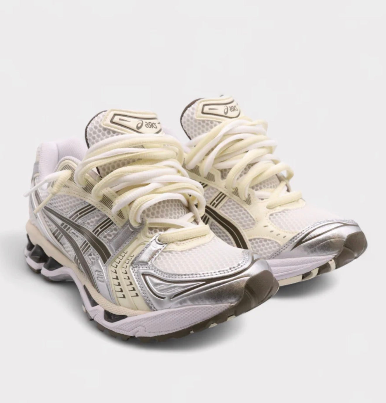 ASICS Gel-Kayano 14 White Ivory Double Laces