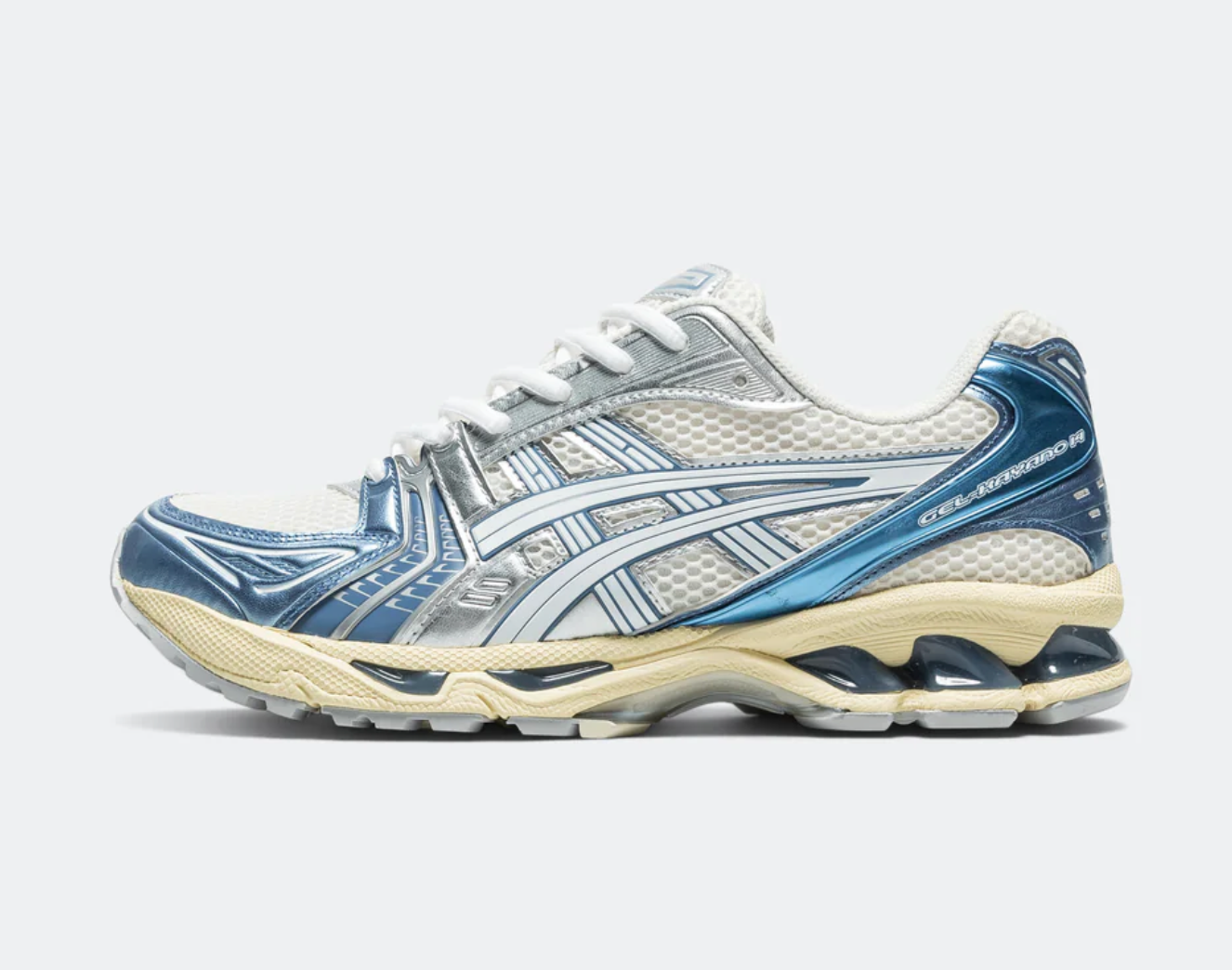 Asics Gel-Kayano 14 Cream Metallic Blue White