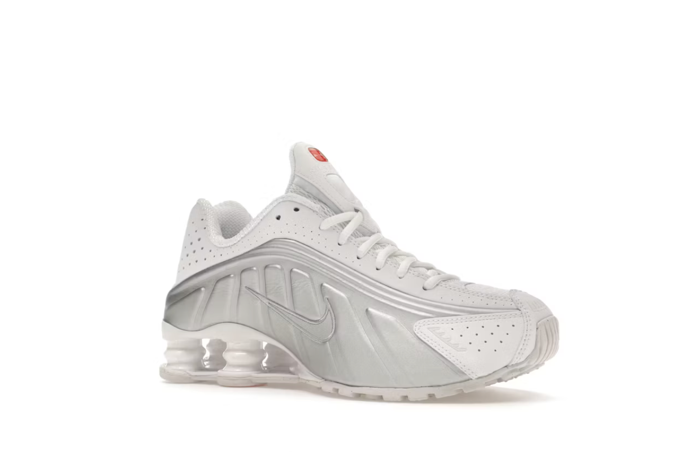 Nike Shox R4 White Metallic Silver