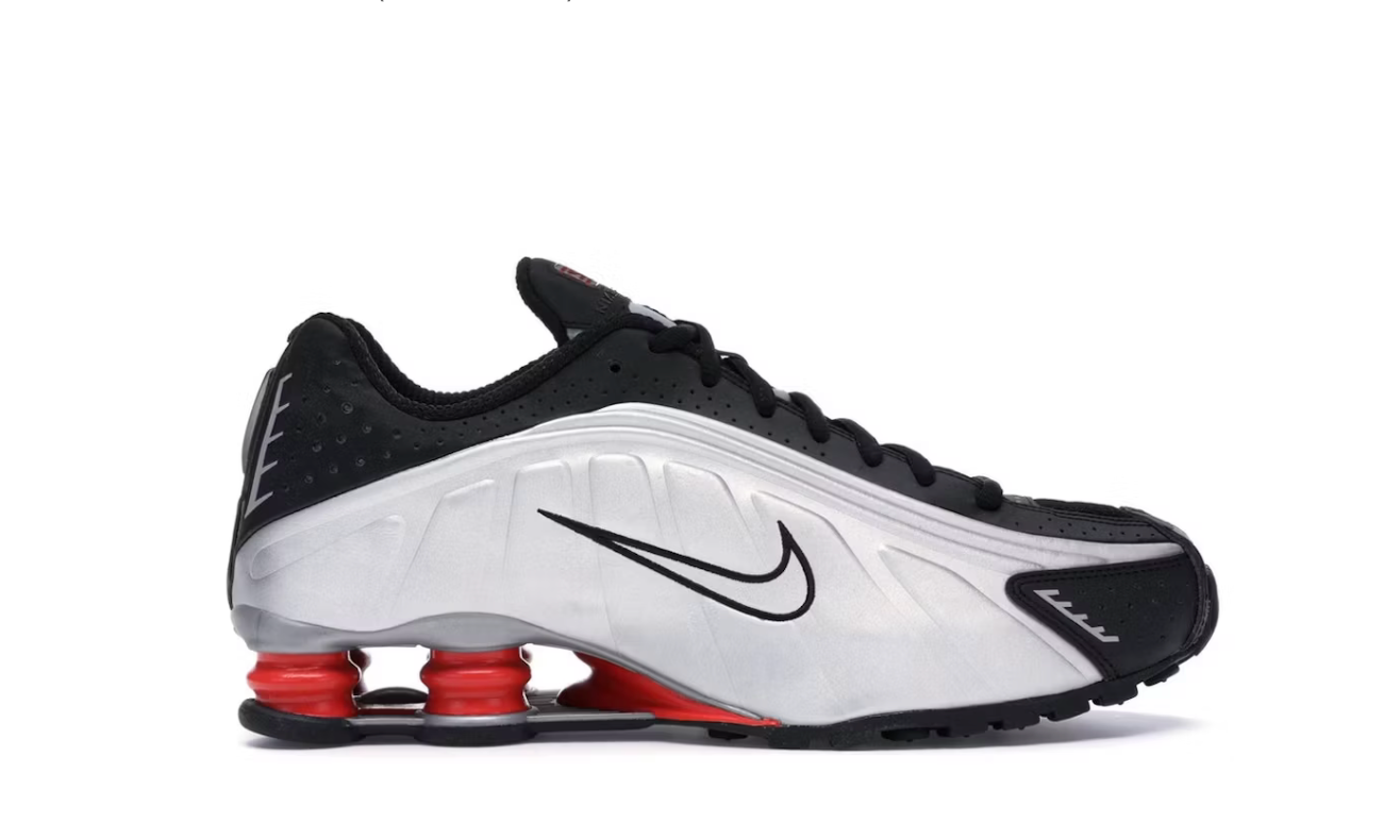 Nike Shox R4 Black Metallic Silver