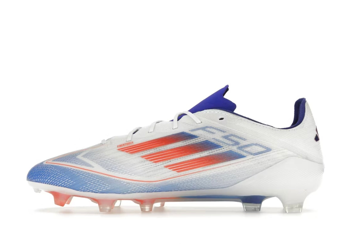 Adidas Adizero F50 Elite FG Cloud Bianco Solar Rosso Blu Lucido