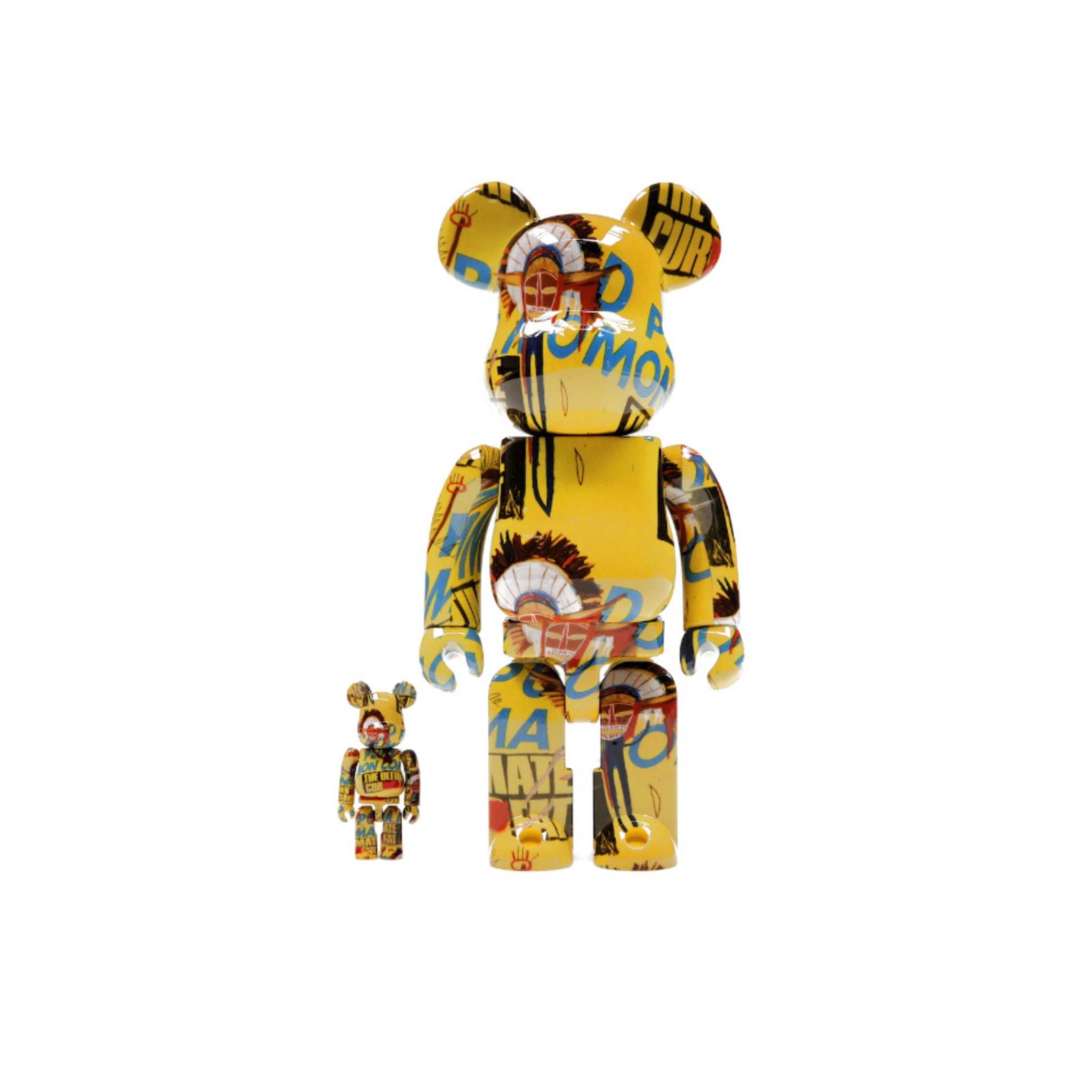 Bearbrick Jean Michel Basquiat 100% & 400% Set