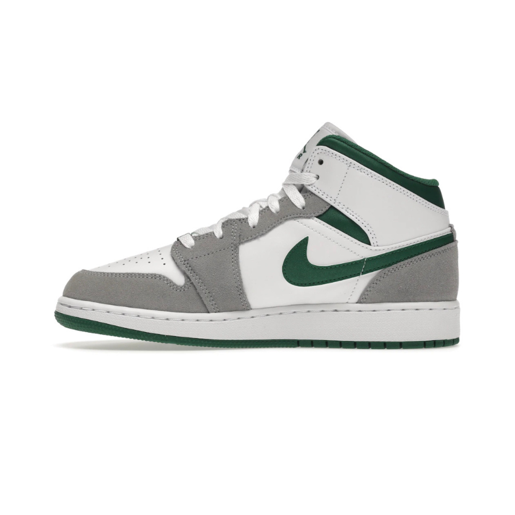 Jordan 1 Mid White Pine Green Grey