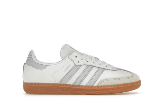 Adidas Samba OG White Halo Blue Gum Grey