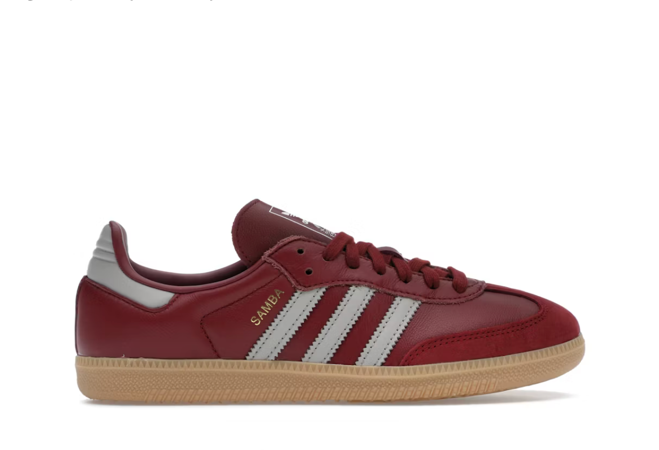 Adidas Samba OG Burgundy Gum