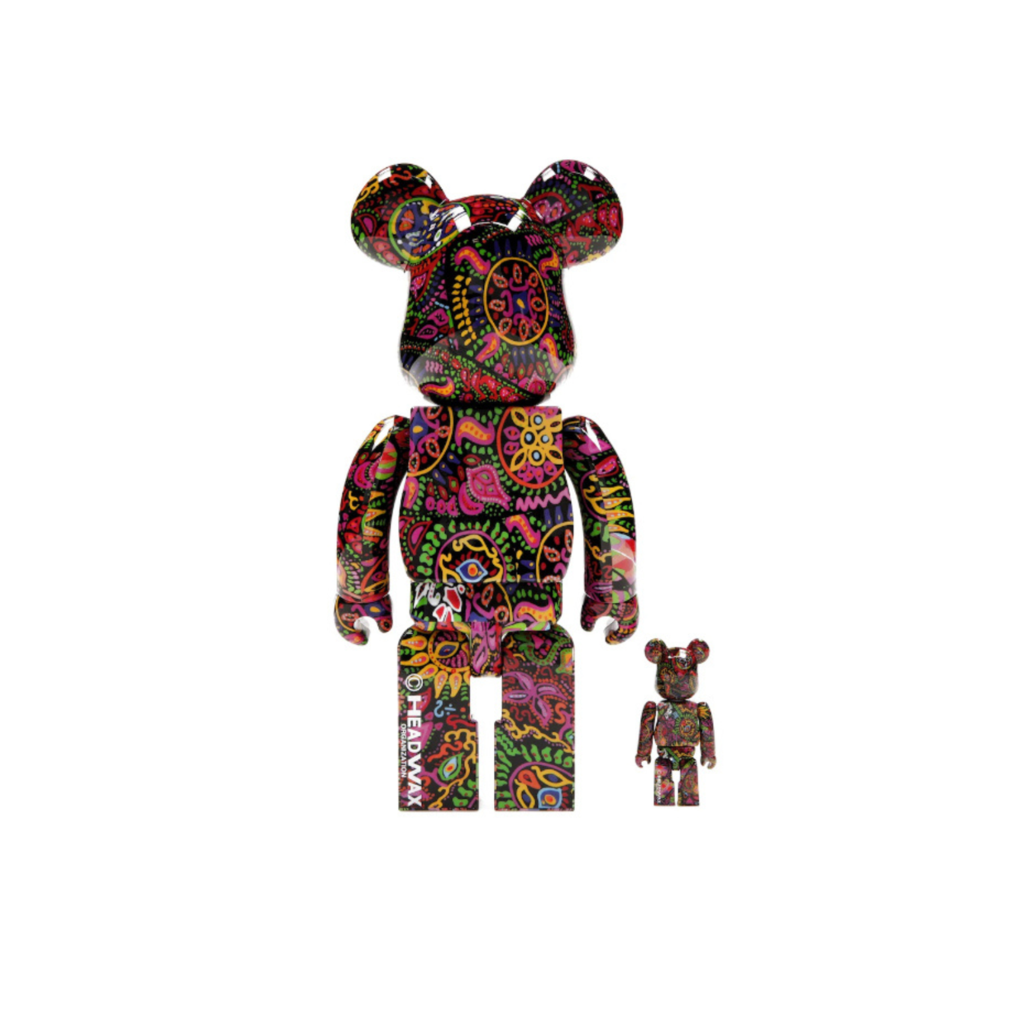 Bearbrick Psychedelic Paisley 100% & 400% Set