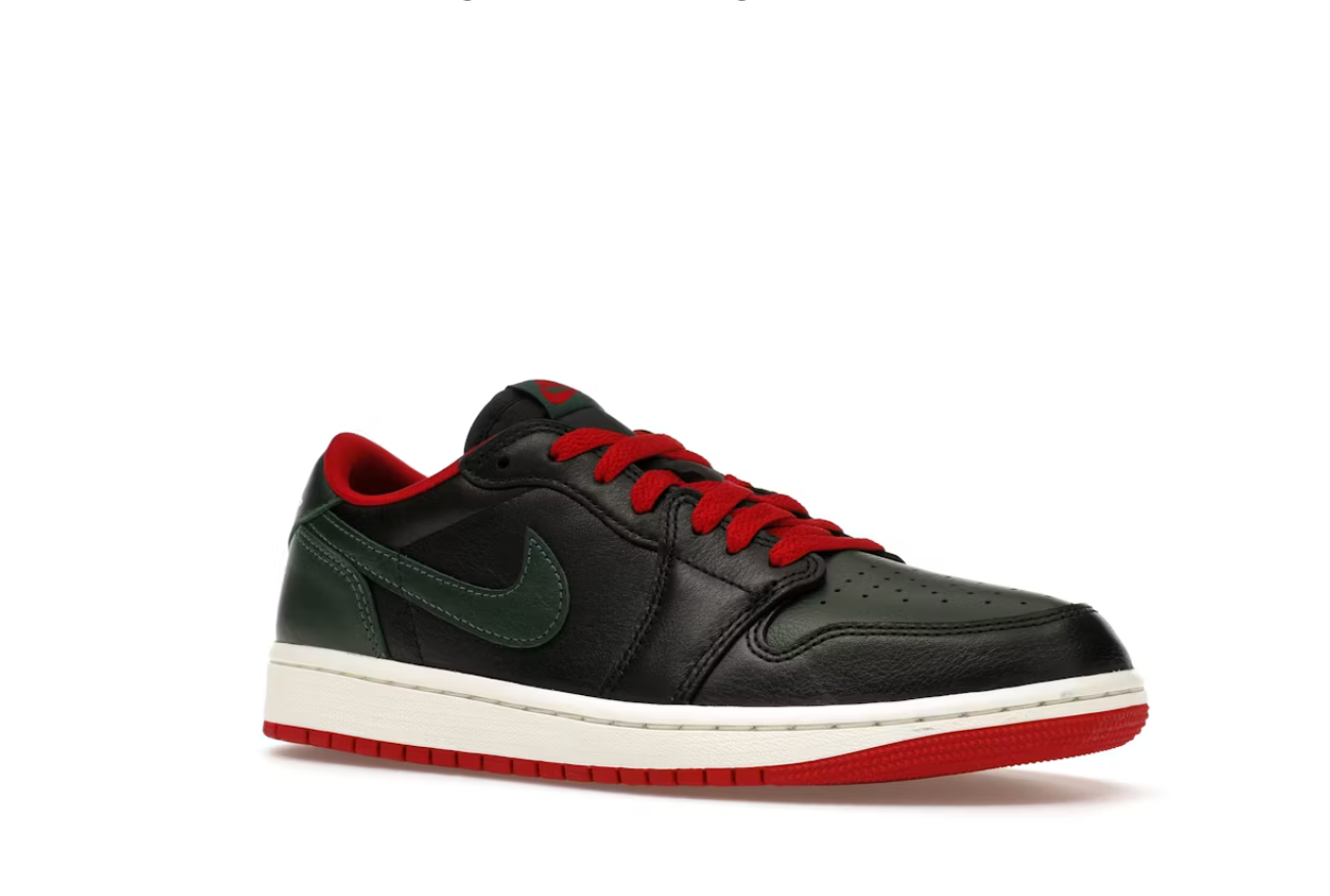 Jordan 1 Retro Low OG Gorge Green Varsity Red