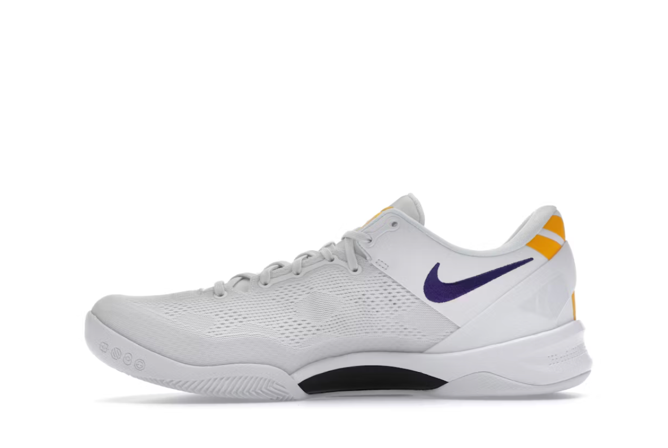 Nike Kobe 8 Protro Lakers Home White Court Purple