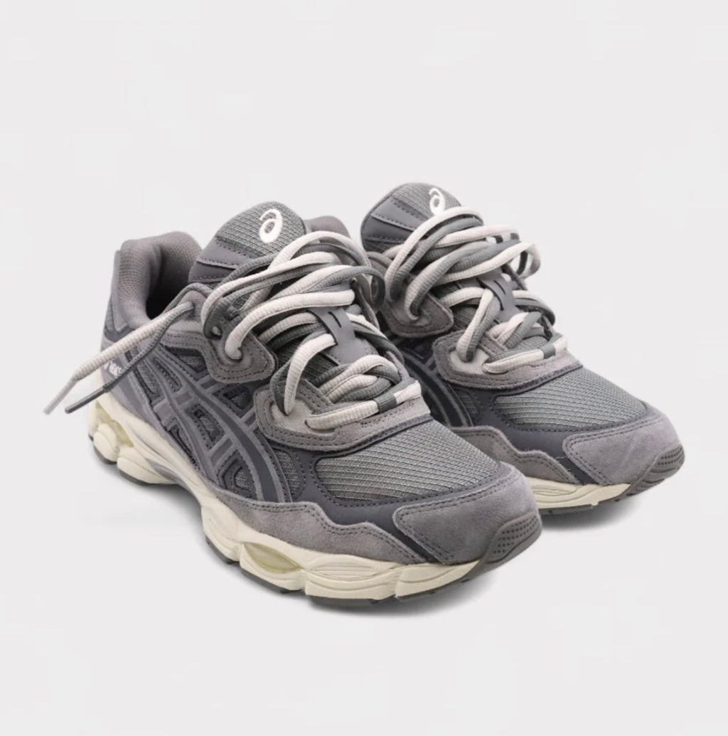 ASICS Gel-NYC-Steel Grey Carrier Grey Double Laces