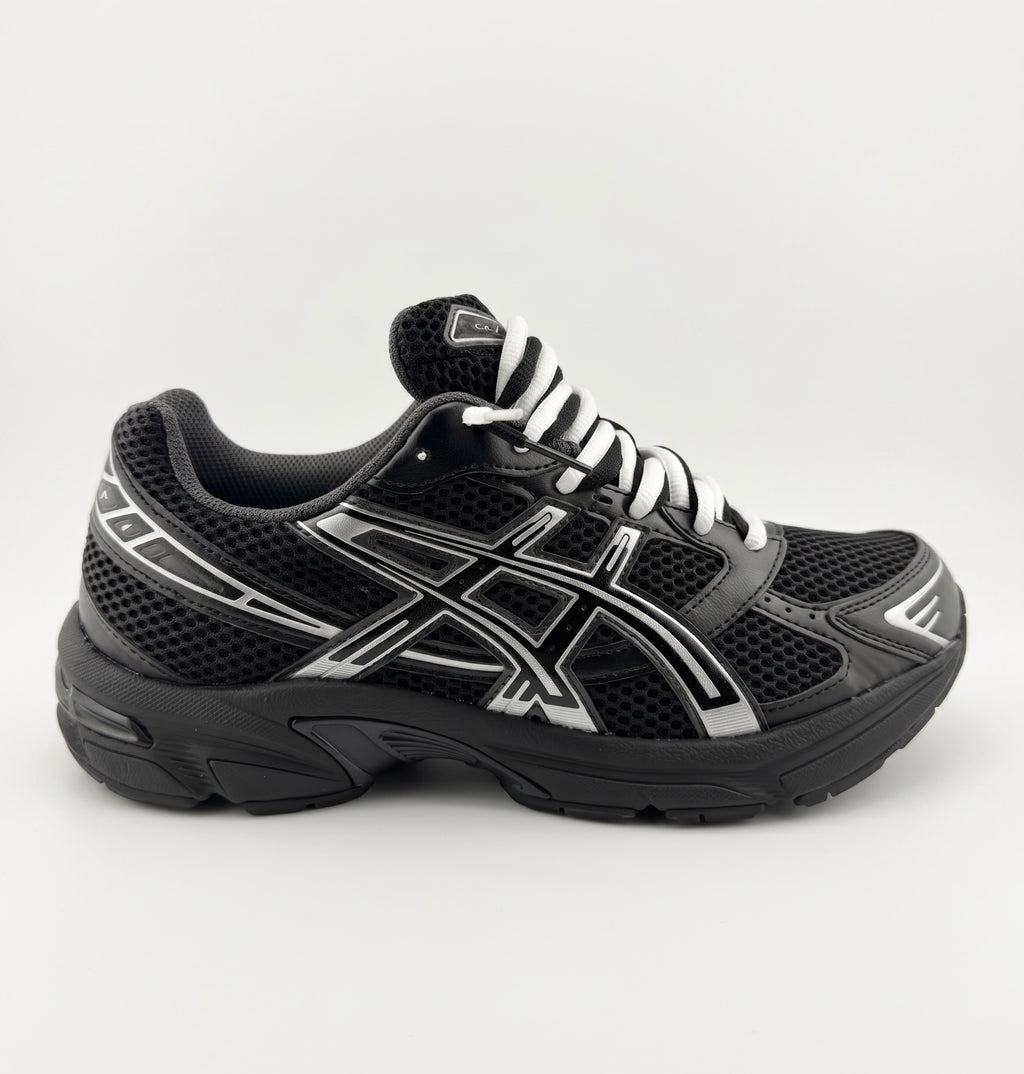 ASICS Gel-1130-Black Pure Silver Double Laces