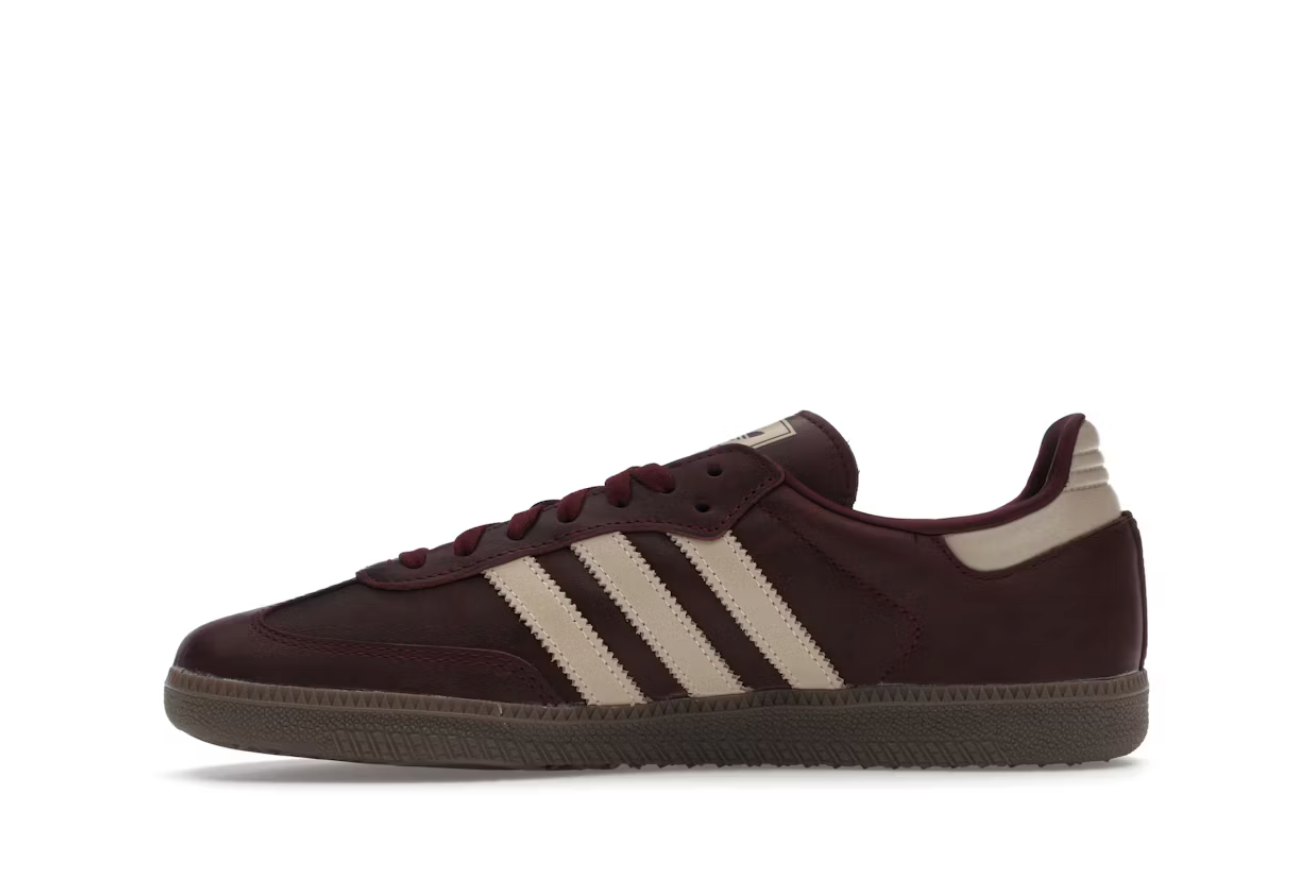 Adidas Samba Maroon Crystal Sand Burgundy