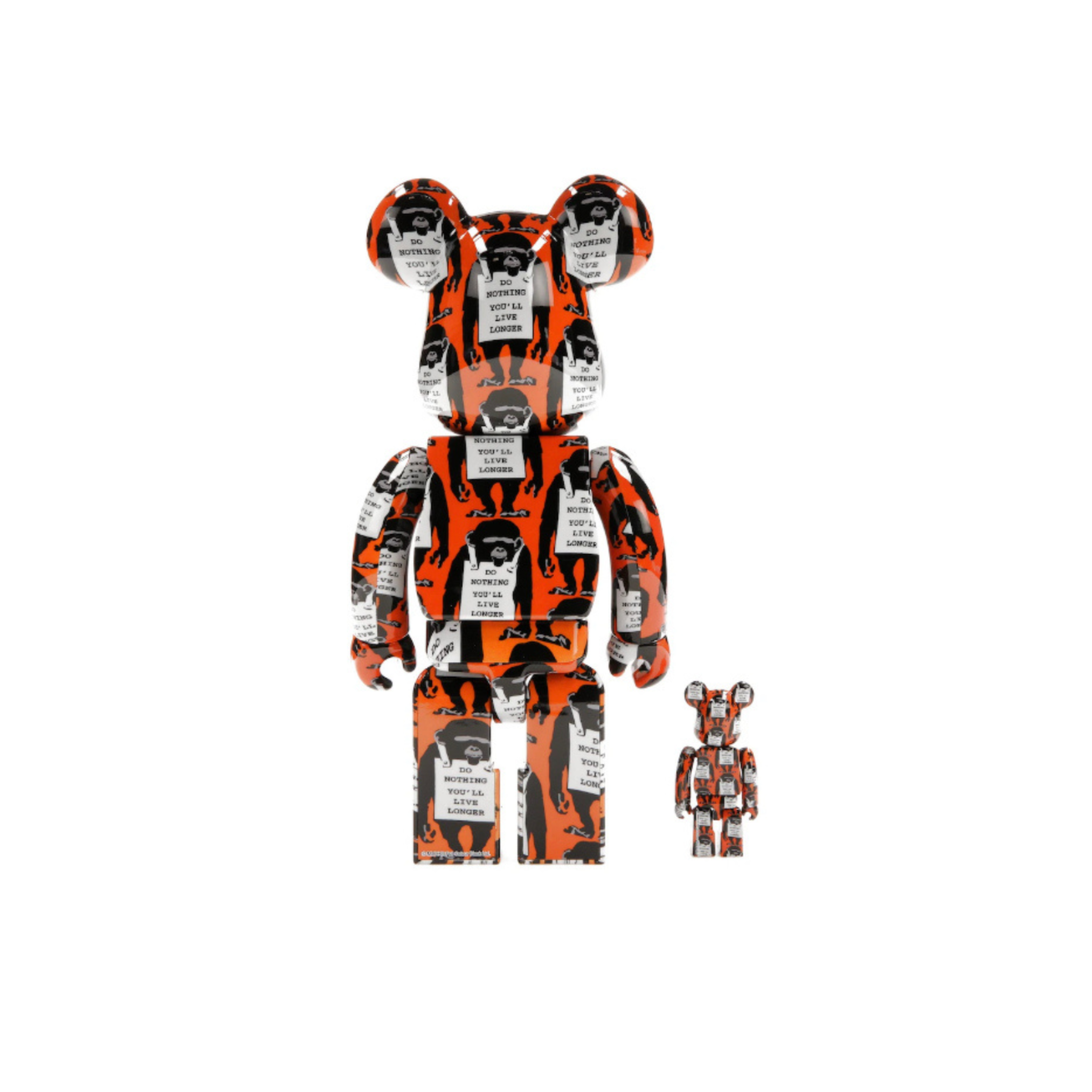 Bearbrick Monkey Sign 100% & 400% Set