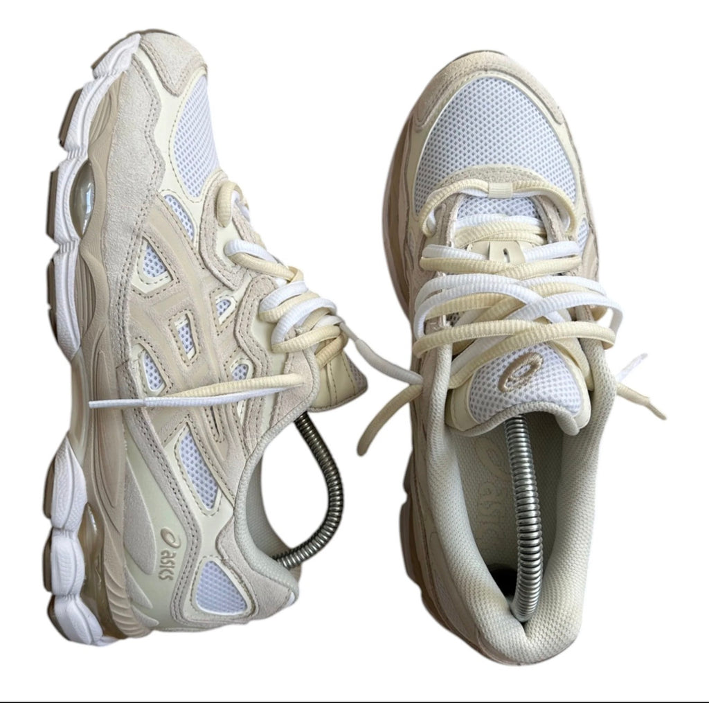 ASICS Gel-NYC-White Feather Grey Double Laces