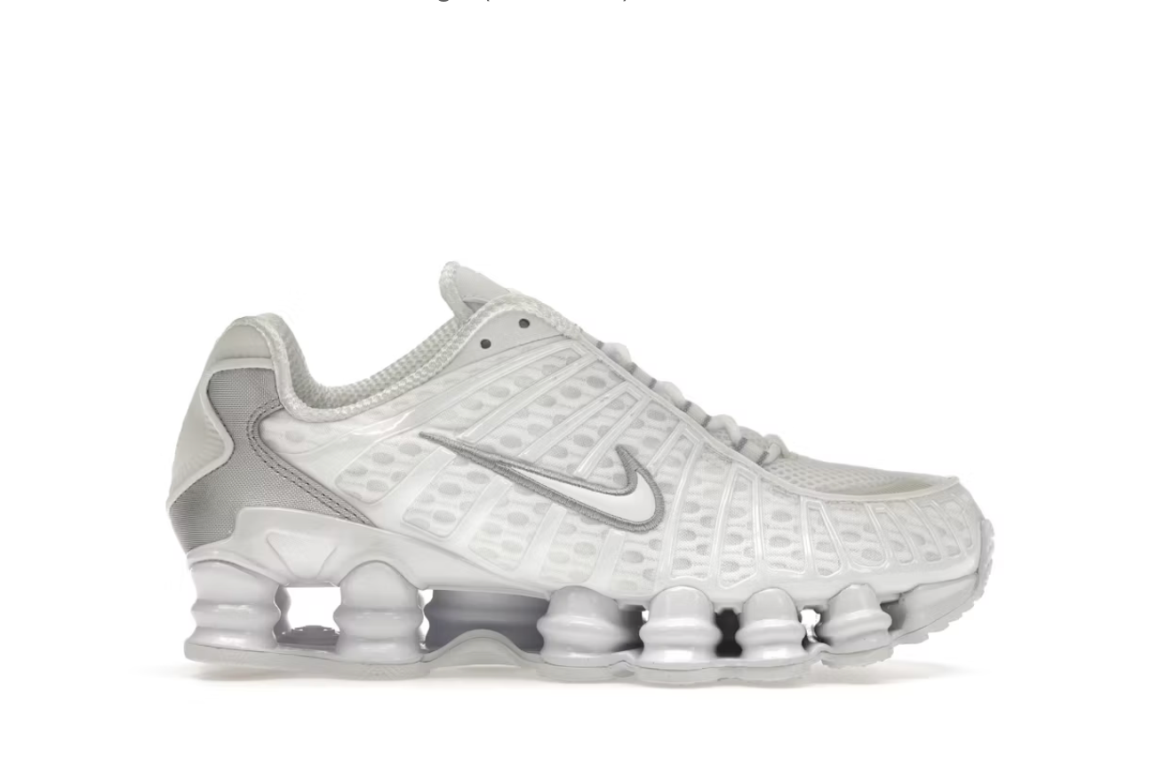 Nike Shox TL White Silver Metallic