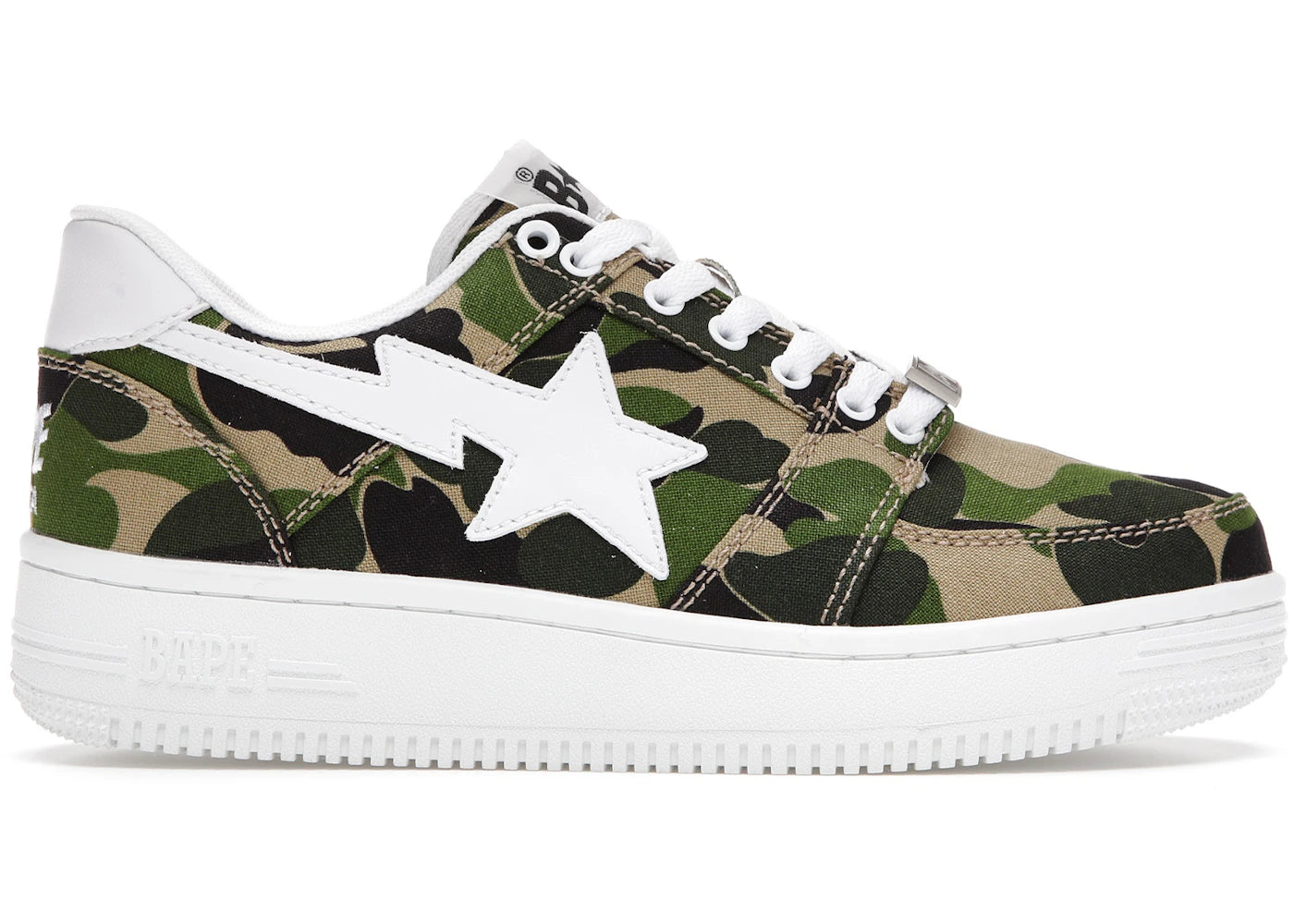 A Bathing Ape Bape Sta Low-ABC Camo 20th Anniversary Green
