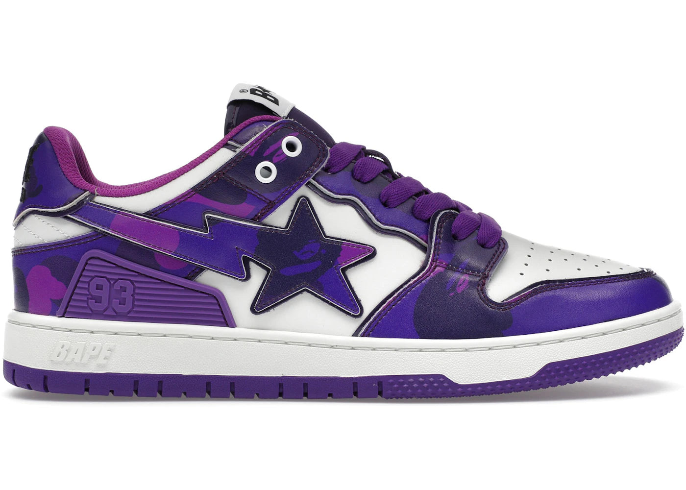 A Bathing Ape Bape SK8 Sta-#1 M2 Purple Camo