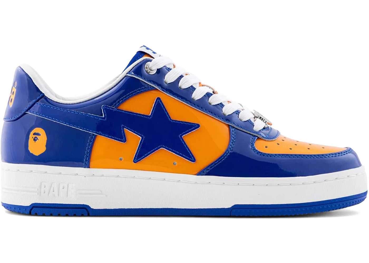 A Bathing Ape Bape Sta #4 Blue Orange