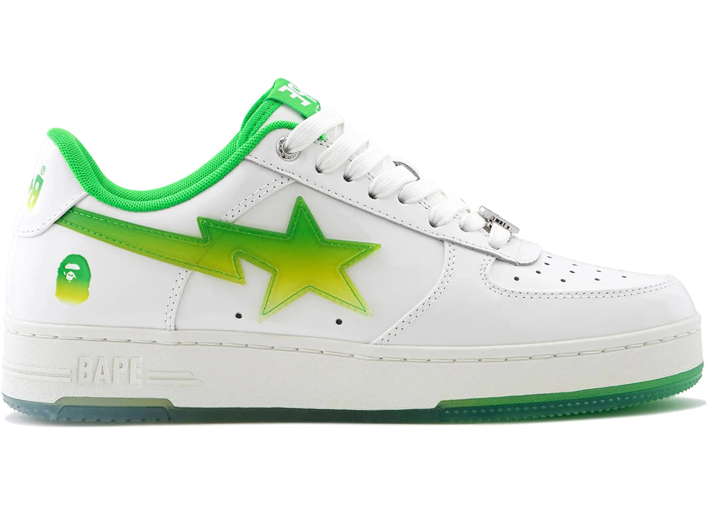 A Bathing Ape Bape Sta #4 Green White