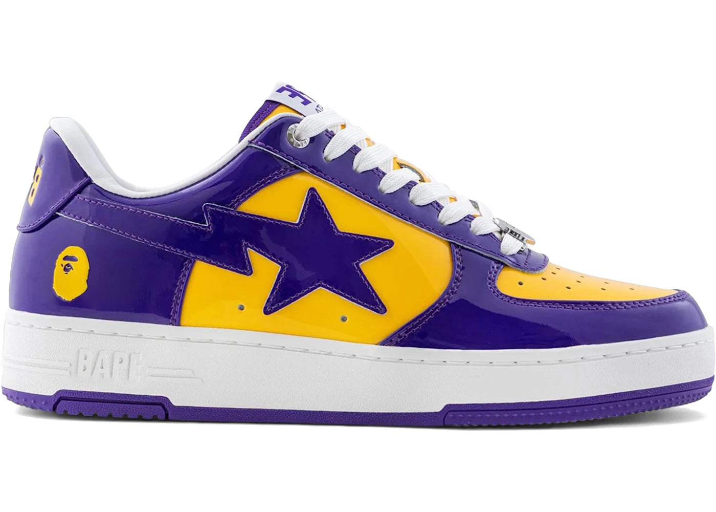 A Bathing Ape Bape Sta #4 Purple Yellow