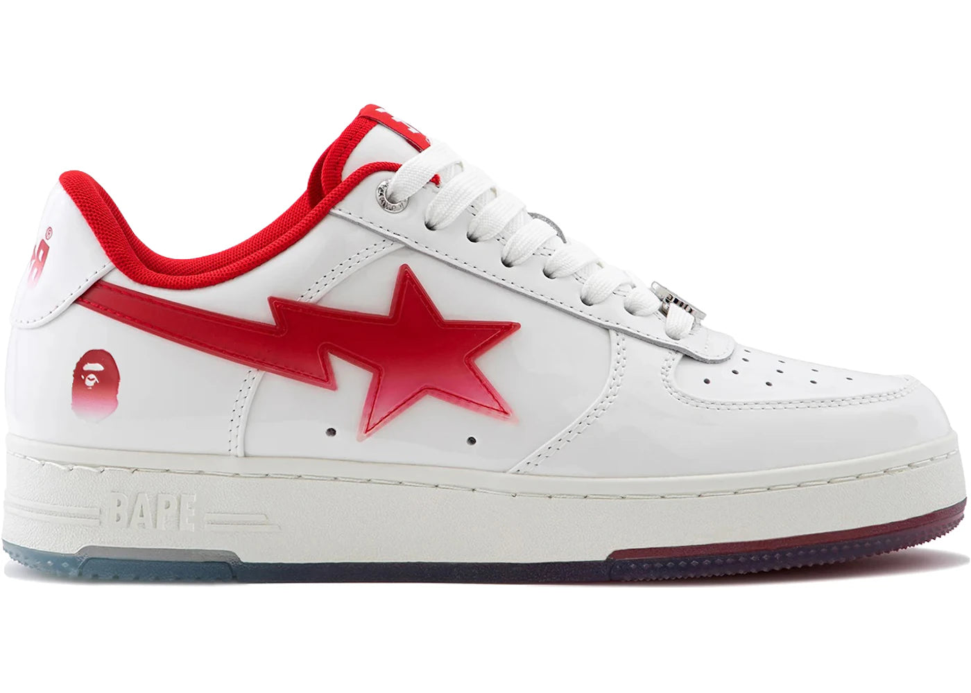 A Bathing Ape Bape Sta #4 Red White