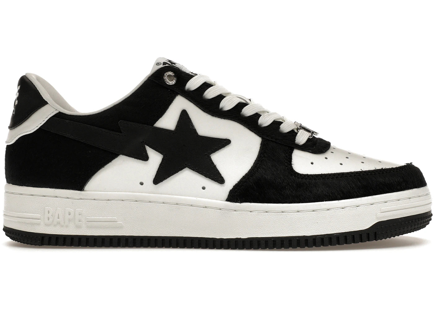 A Bathing Ape Bape Sta-Black Calf Hair