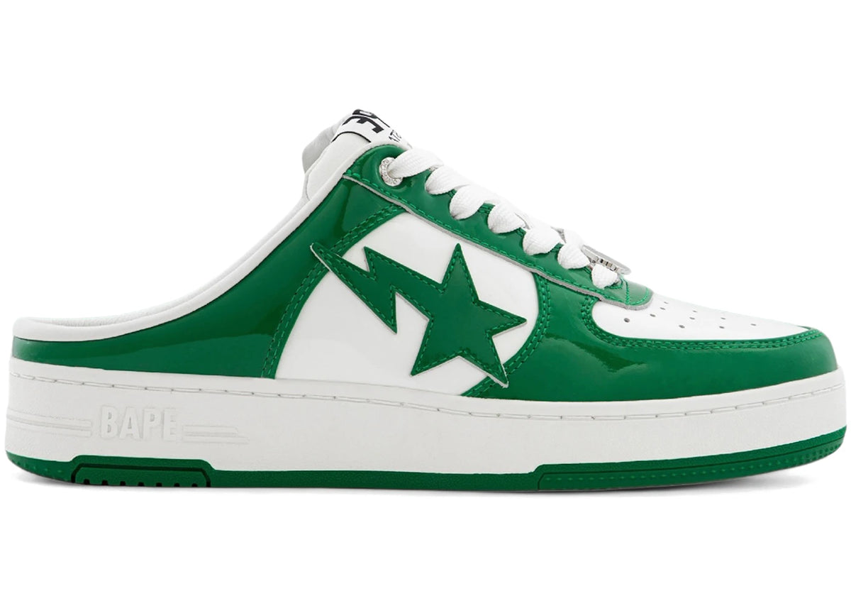 A Bathing Ape Bape Sta Clog White Green - main view
