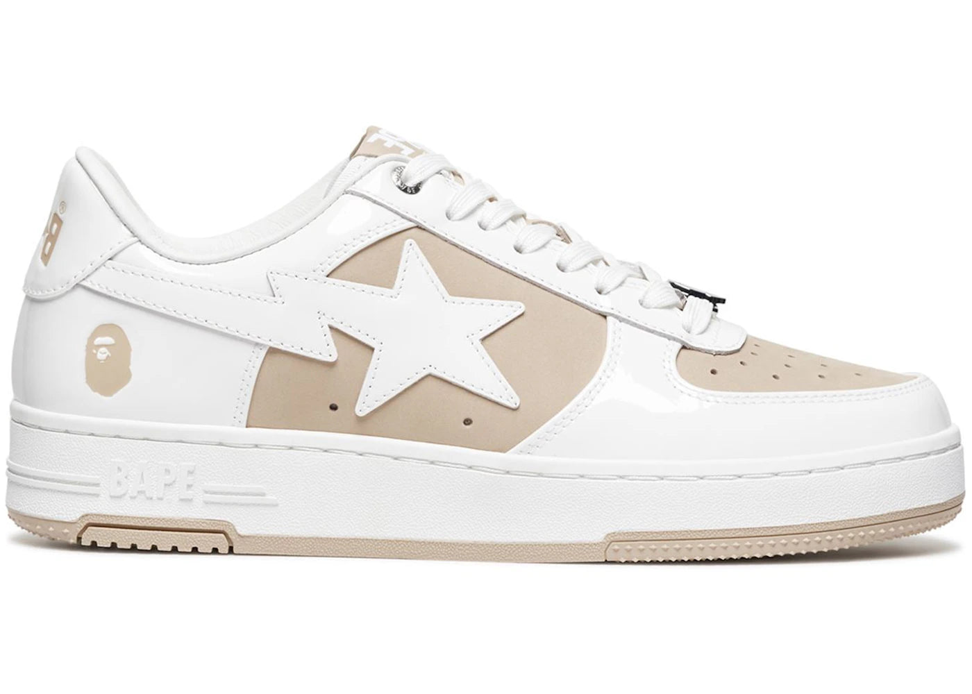 A Bathing Ape Bape Sta Low-#6 White Beige
