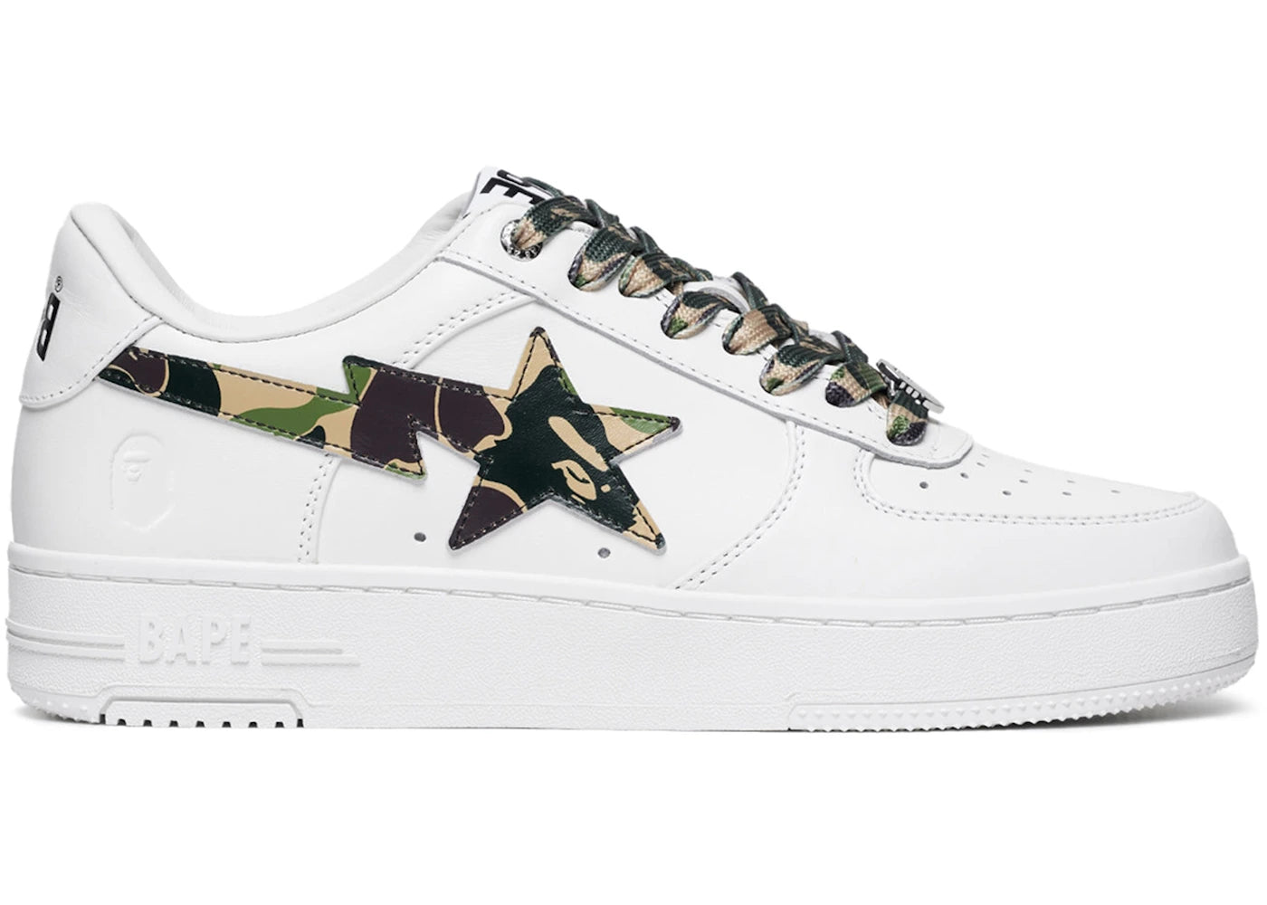A Bathing Ape Bape Sta Low-ABC Camo White Green (2025)