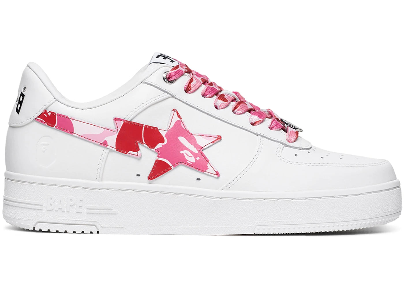 A Bathing Ape Bape Sta Low-ABC Camo White Pink (2025)