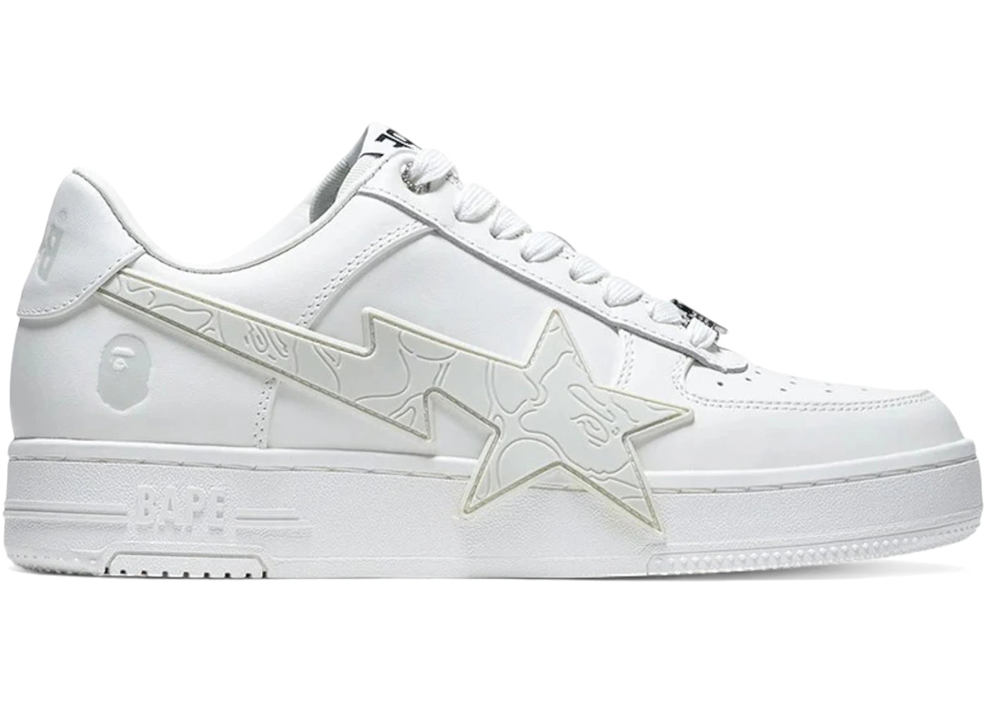 A Bathing Ape Bape Sta OS #2 M2 White Grey