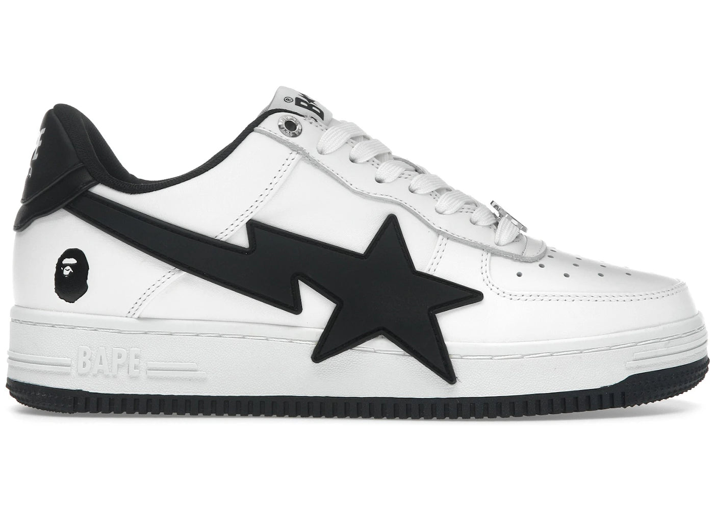A Bathing Ape Bape Sta OS-#2 White Black