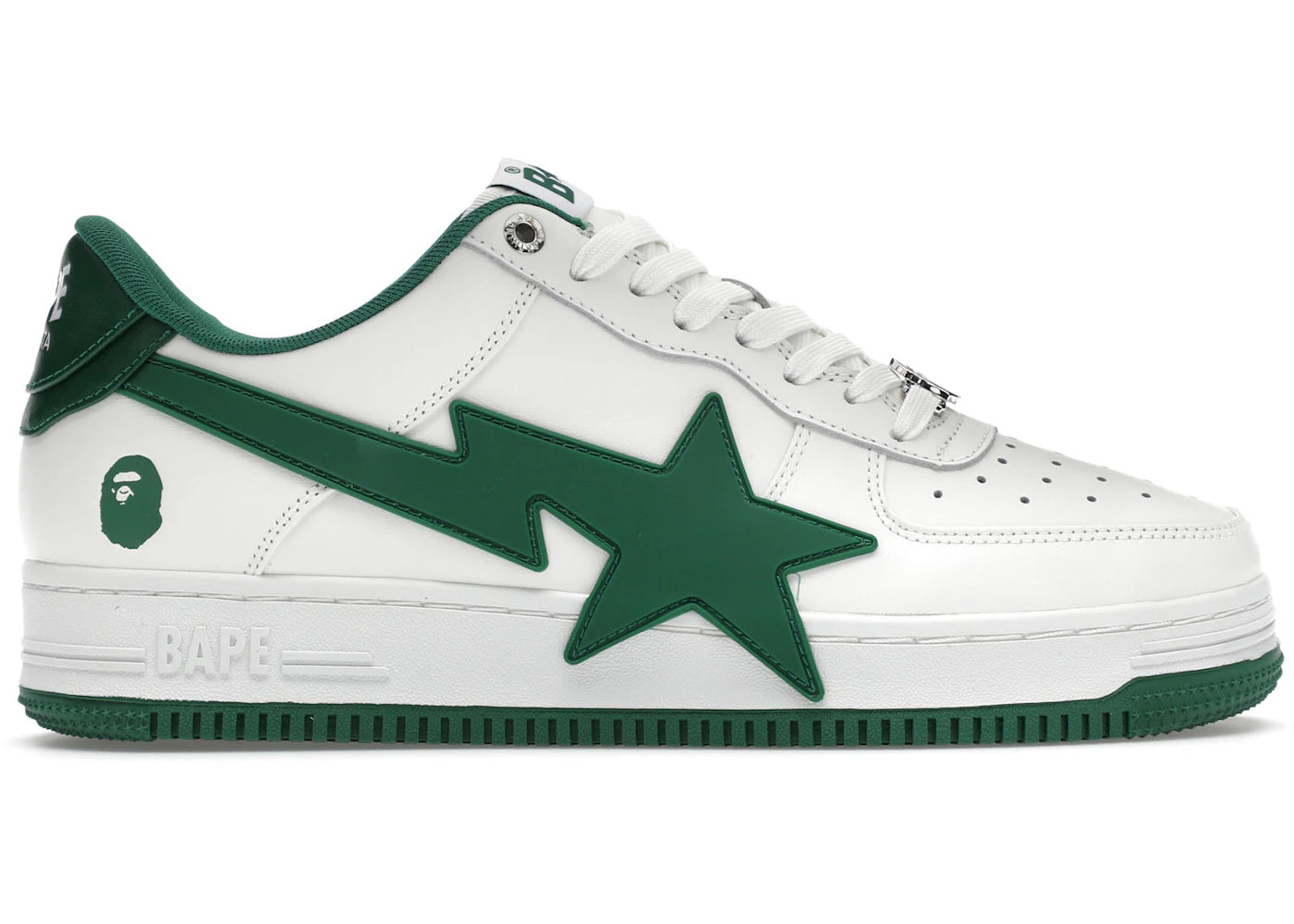 A Bathing Ape Bape Sta OS-#2 White Green