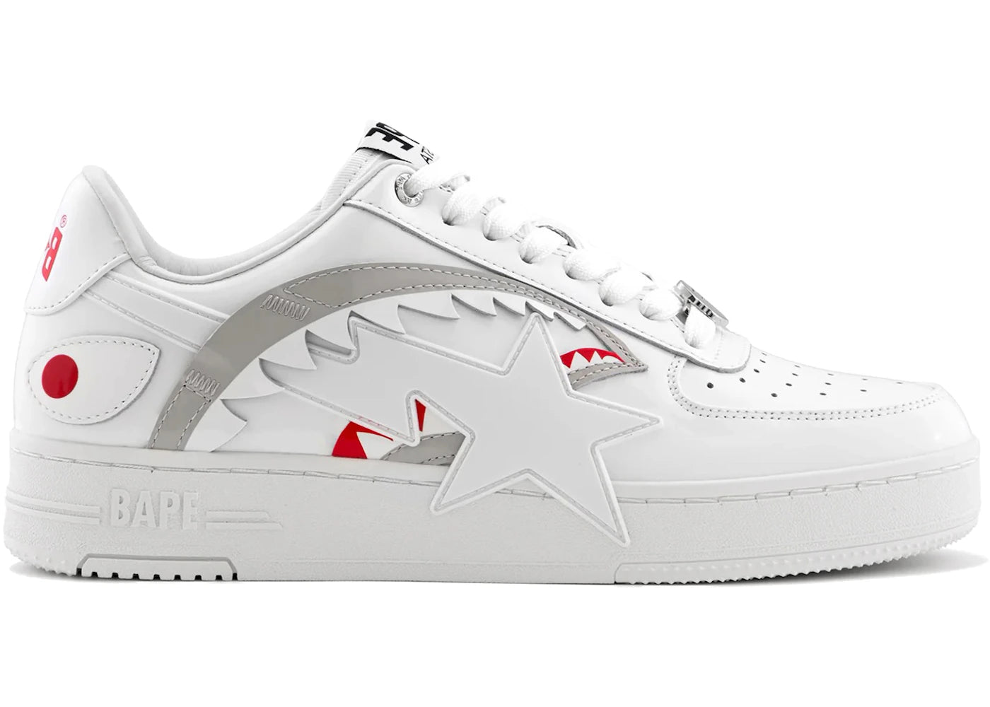 A Bathing Ape Bape Sta OS Shark White - main view