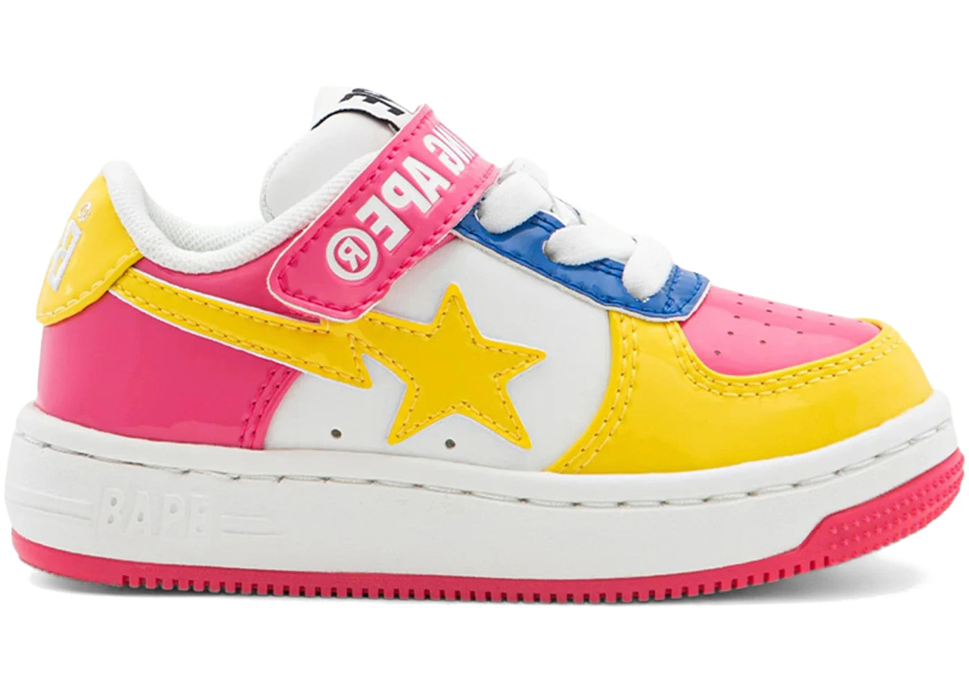 A Bathing Ape Bape Sta Pink Yellow Blue - main view