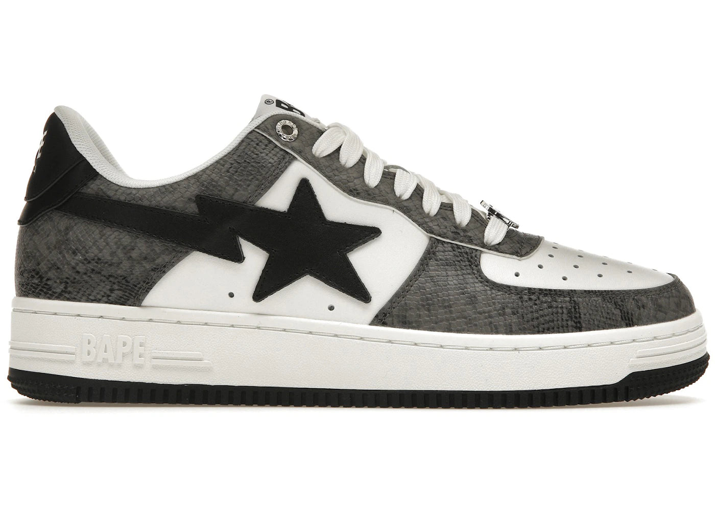 A Bathing Ape Bape Sta-Snake Skin Black