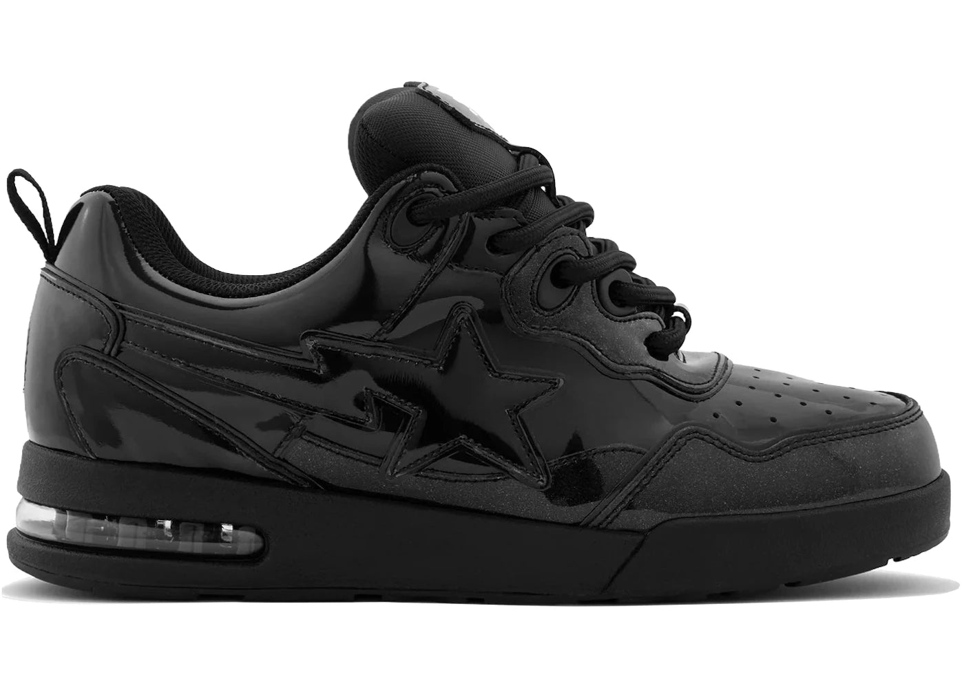 A Bathing Ape Flip Sta #1 Black Patent